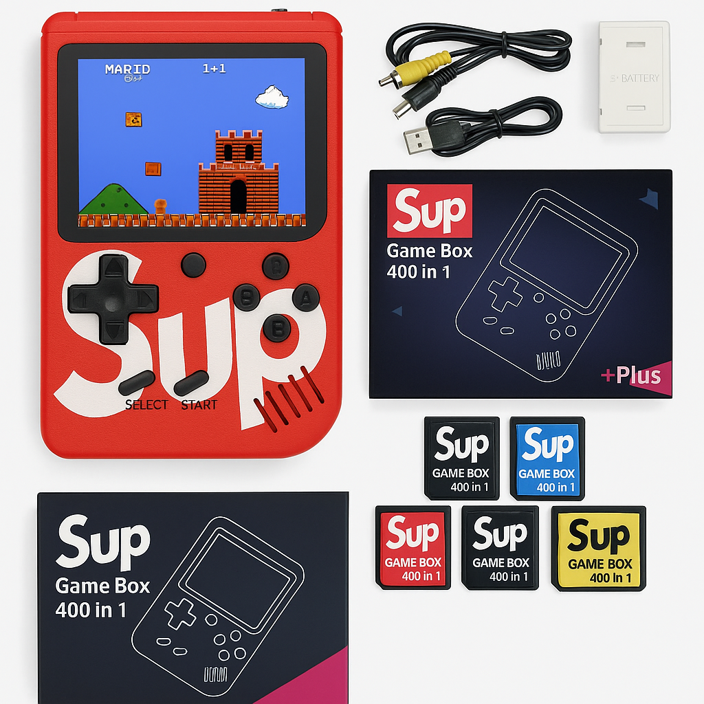 Sup Mini Retro game Console -400 in 1 Games Box